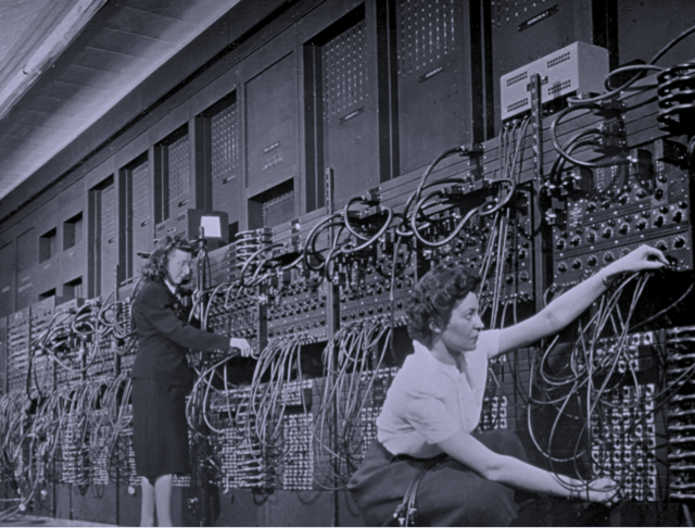 Computer Operators with an Eniac - the world's first programmable general-purpose computer